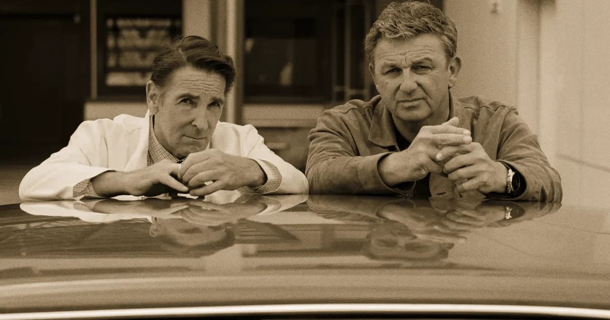 Hans Sigl als Dr. Martin Gruber und Mark Keller als Dr. Alexander Kahnweiler in «Der Bergdoktor», ZDF Staffel 19