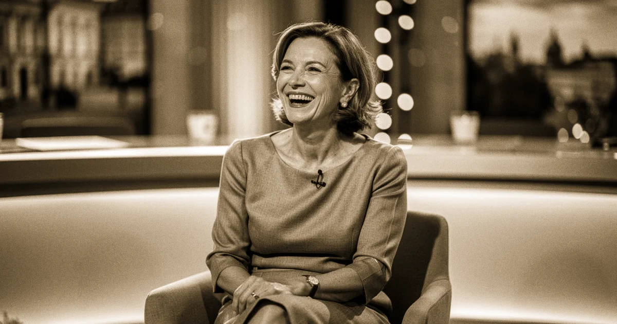 Elegante Schauspielerin beim ORF-Talkabend – Symbolbild für Hilde Dalik beim Grissemann-Moment auf ORF