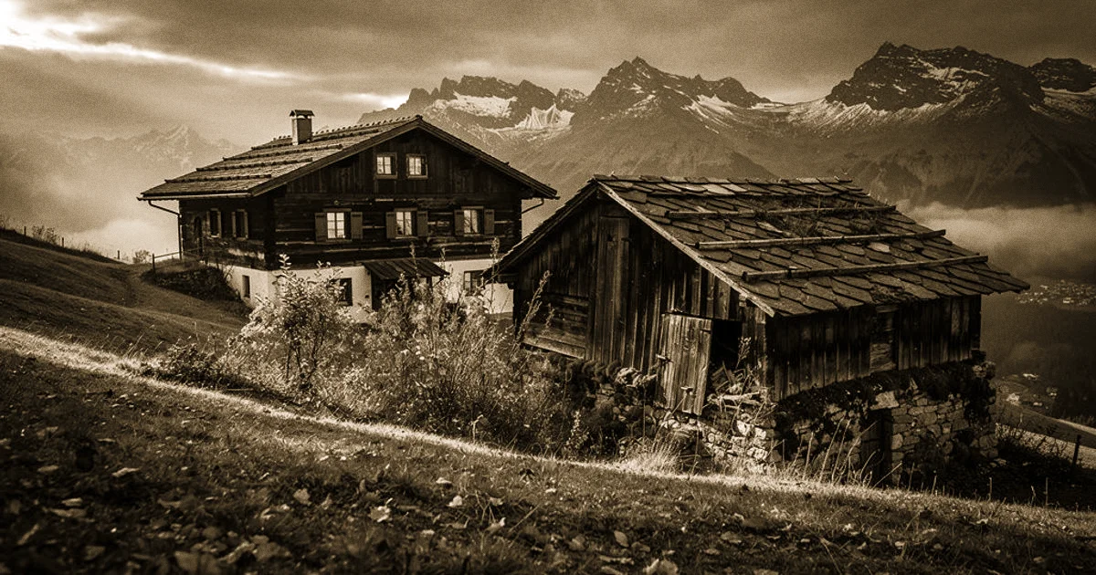 Bergdoktor Symbolbild: Einsames Bauernhaus in den Alpen – Martin Feifel spielte Annes Vater Arthur Diestelmeier