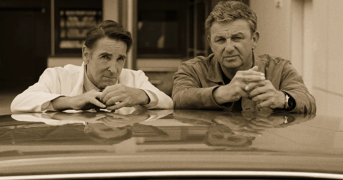 Hans Sigl als Dr. Martin Gruber und Mark Keller als Dr. Alexander Kahnweiler in «Der Bergdoktor», ZDF Staffel 19