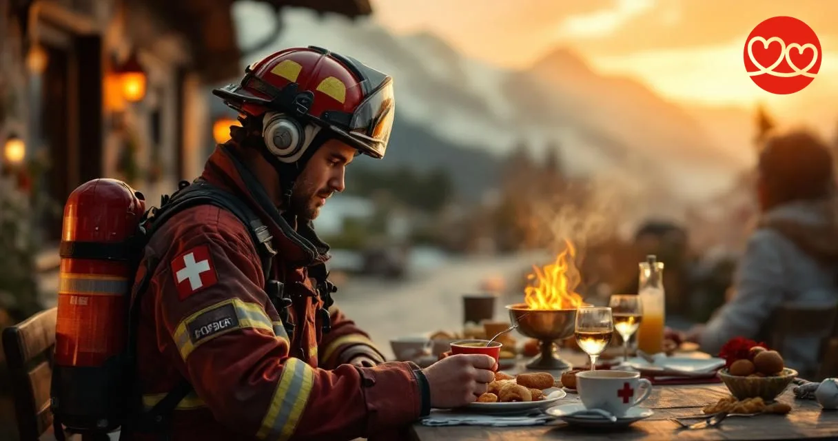 Fondue & Flammen: Schweizer Feuerwehr-Romantik erleben
