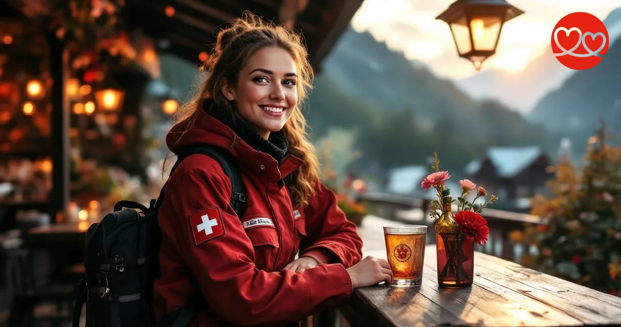Feuerwehrfrau beim Date Appenzell Ausserrhoden Schweiz