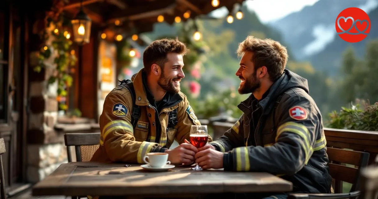 Feuerwehrmann beim Date Appenzell Innerrhoden Schweiz