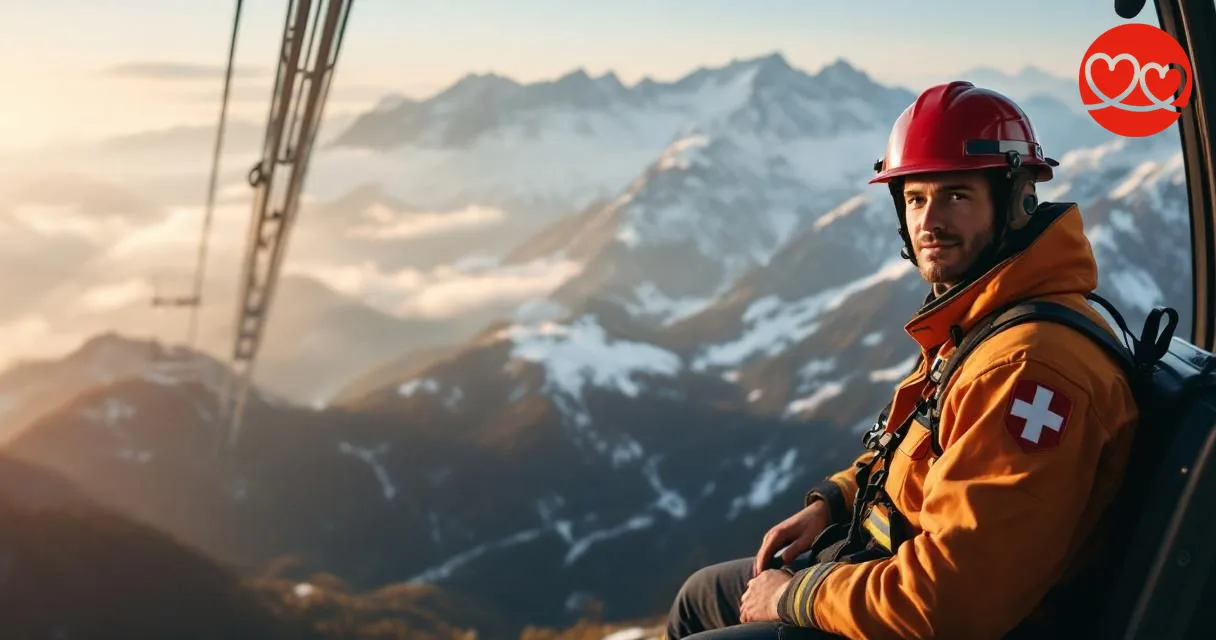 Feuerwehrmann beim Date Nidwalden Schweiz