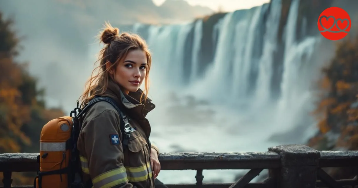 Feuerwehrfrau beim Date Schaffhausen Schweiz