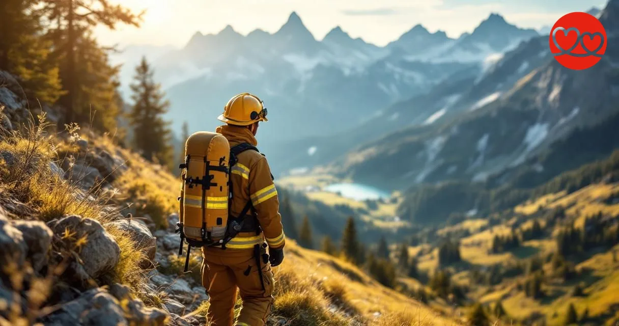 Feuerwehrmann beim Date Schwyz Schweiz