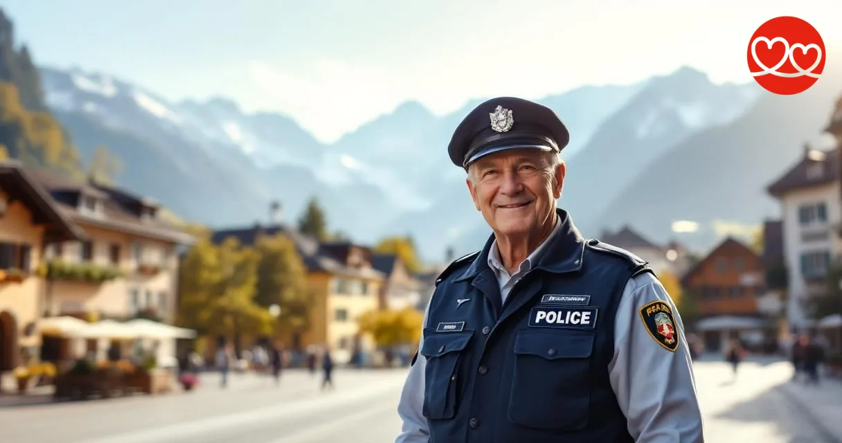 Pensionierter Schweizer Polizist genießt seinen Ruhestand