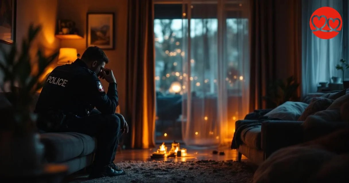 Polizist allein in seiner Wohnung nach der Trennung - Blaulichtsingles